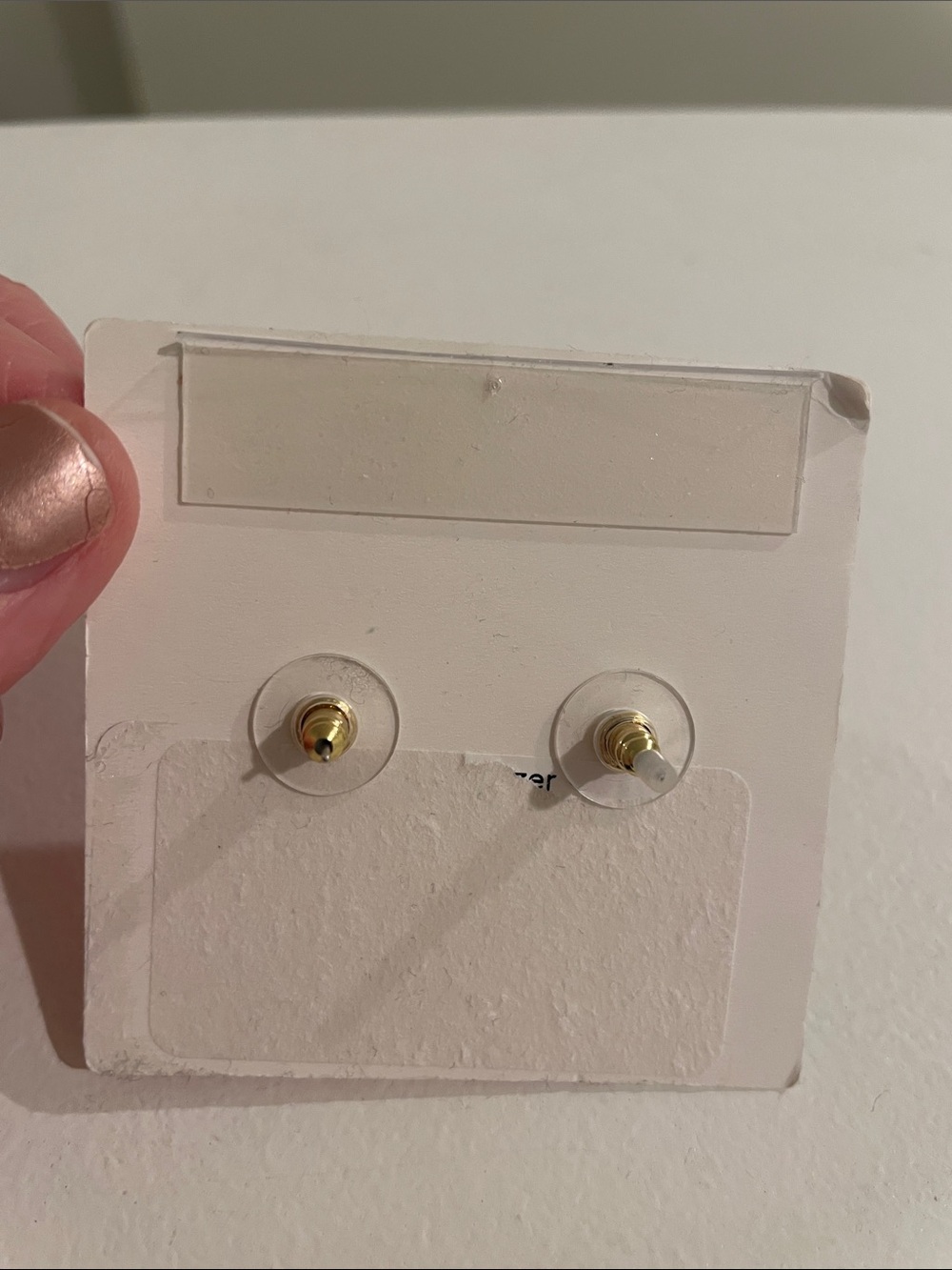 Lilly Pulitzer Gold and Clear Crystal Halo Stud Earrings like new - Picture 3 of 3